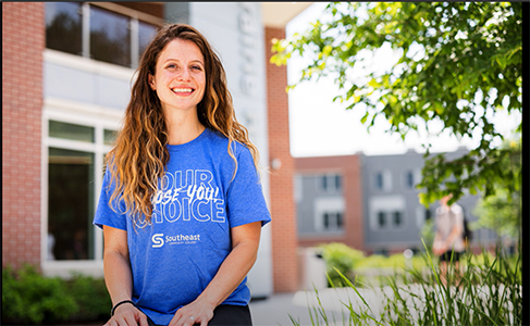 SCC Student on Campus